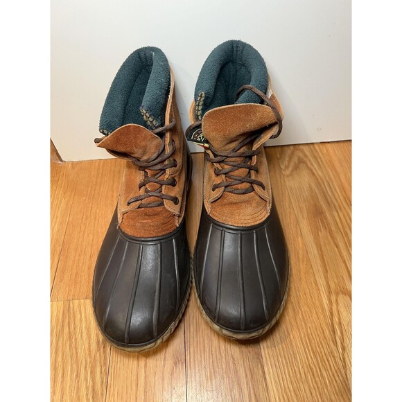 Vintage LaCrosse Boots Mens Size 13 Brown Suede Duck Snow Lined Polartec main image 15
